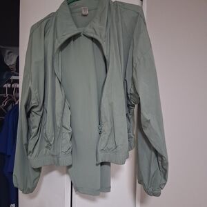 Yogalicious Sage Green Bomber Jacket